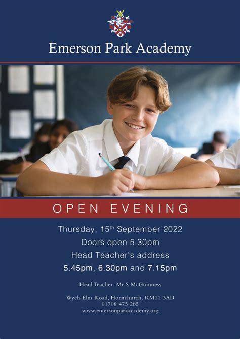 Emerson Park Academy - Open Evening 2022