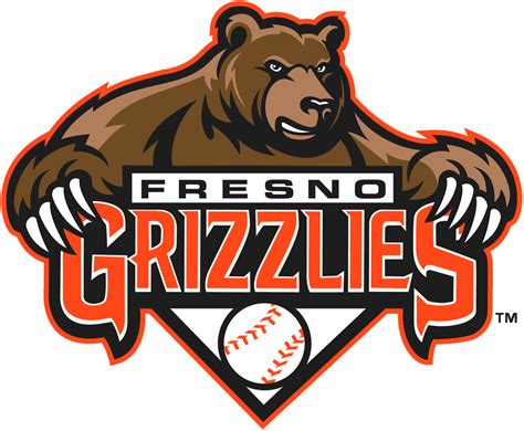 Fresno Grizzlies Logo - Primary Logo - Pacific Coast League (PCL) - Chris Creamer's Sports Logos ...