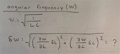 Solved I'm trying to figure out the uncertainty in angular | Chegg.com