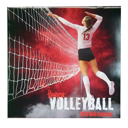 2023 Nebraska Volleyball Wall Calendar Buss