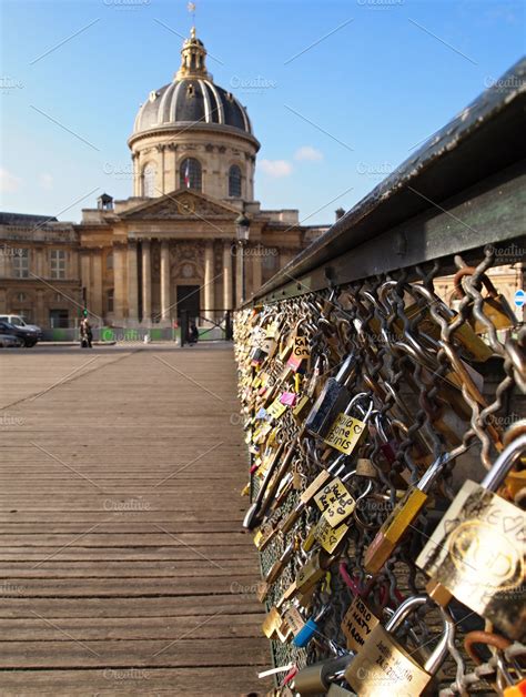 Bridge of Love in Paris | High-Quality Holiday Stock Photos ~ Creative Market