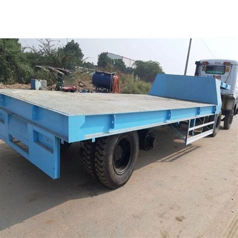 Blue Mild Steel Low Bed Trailer Truck at Rs 1000000/unit in Nimbahera | ID: 2850342821055