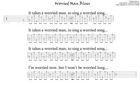 G song, Blues, Banjo tabs