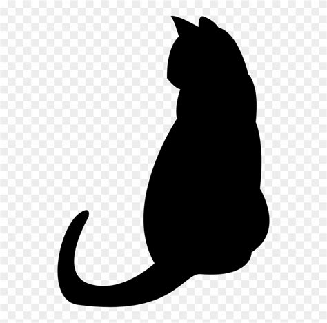 14+ White Cat Silhouette PNG