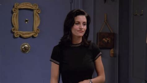 The door bell of the apartment of Monica Geller (Courteney Cox) in ...