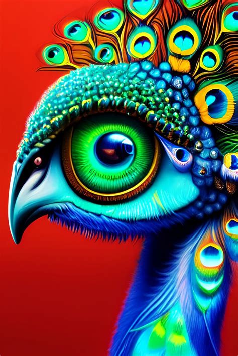 Illustration artistiques | Abstract Peacock | Europosters