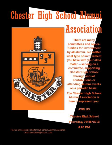 The Chester City Blog: Chester High School Alumni Association meeting ...