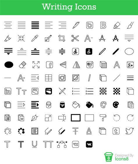 Free Writing Icons