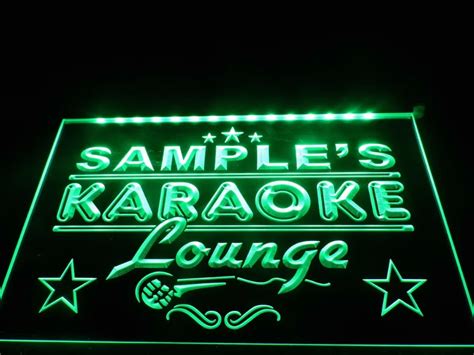 DZ012 Name Personalized Custom Karaoke Lounge Bar Beer LED Neon Light Sign-in Plaques & Signs ...