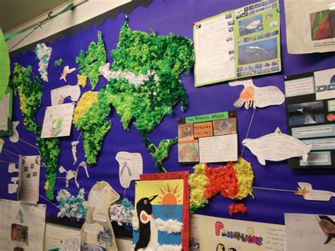 Year 3 world geography study (habitats) world map / continent / climate ...