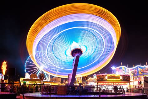 Free stock photo of amusement park, blur, bright