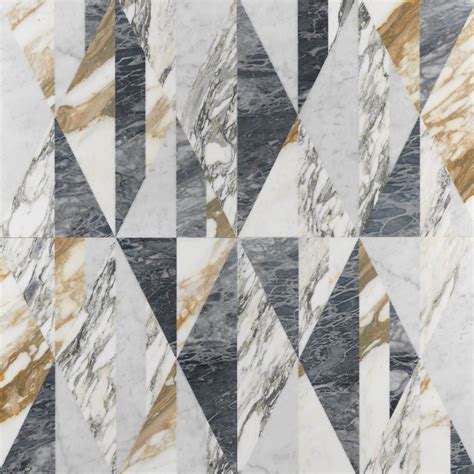 Luxury Inlaid Marble Covering | Tangram - Lithos Design | Gạch, Họa tiết, Kiến trúc