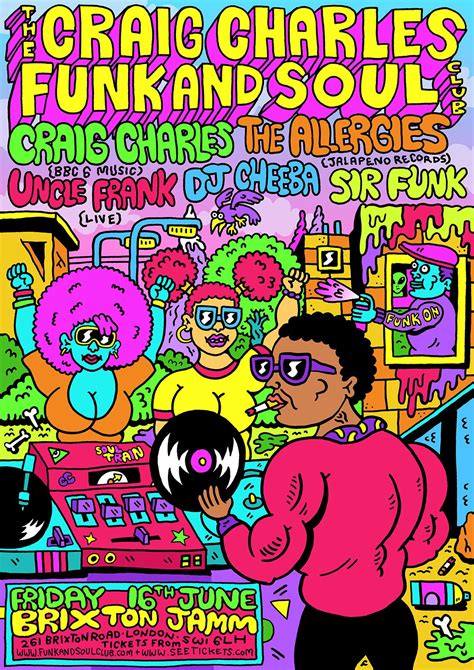 Craig Charles Funk and Soul Club poster by Russell Taysom Comix, Pop ...