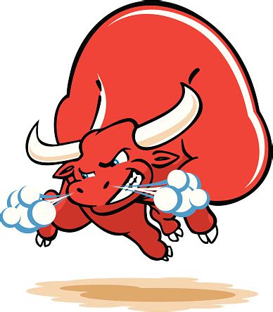 Snorting Red Bull Stock Illustration - Download Image Now - iStock