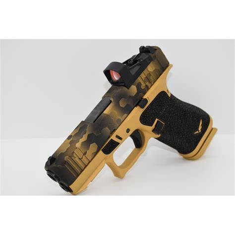 Glock 43X Shield Custom - Hexa Light Gold - Legacy Custom Edition