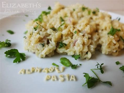 Alphabet Pasta - Elizabeth's Kitchen Diary