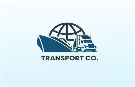 Transport and Logistics Freight Forwarding Logo with Truck Symbol Template in Illustrator, Word ...