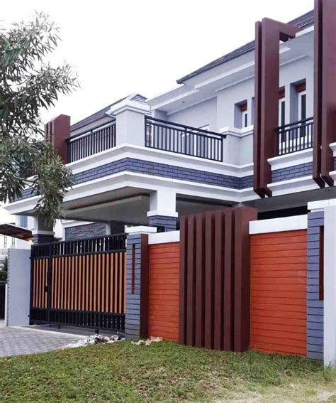 50 Ide Desain Pagar Rumah Mewah Minimalis Lantai 2 Paling Terkenal - Deagam Design