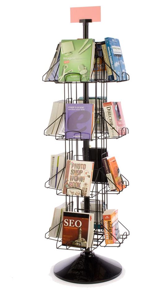 Revolving Book Racks | (16) Pocket Floor Standing Display