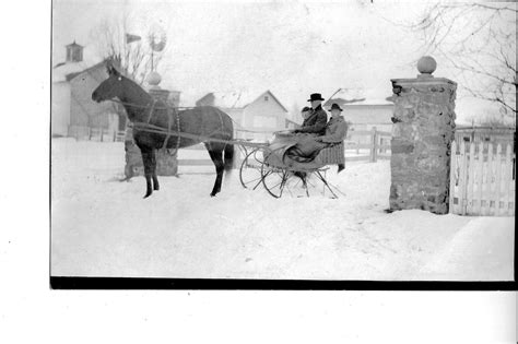 Westerville History - Circa 1900, horse drawn sleigh from the Schrock family photographs of ...