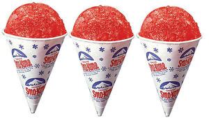 Snow Cone Cups 6oz - 1000 paper Sno Kone cone cups | eBay