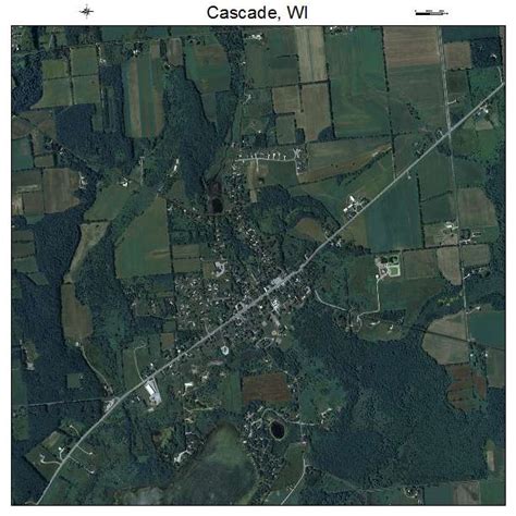 Aerial Photography Map of Cascade, WI Wisconsin