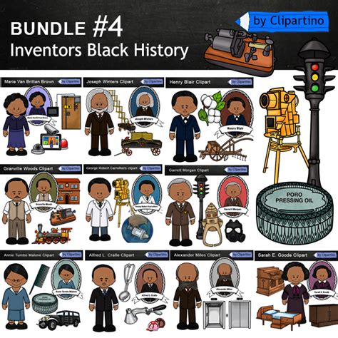 Inventors Black History Clip art BUNDLE | Teaching Resources