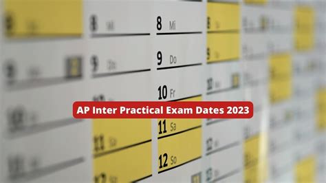 AP Inter Practical Exam Dates 2023 Announced, Check Schedule and Guidelines Here | Education ...