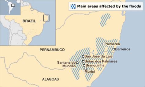 Floods in north-east Brazil kill dozens of people - BBC News