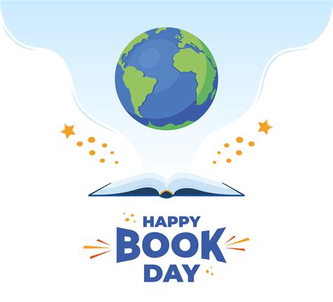 World book day. Open book and Earth globe. Design for poster, banner ...