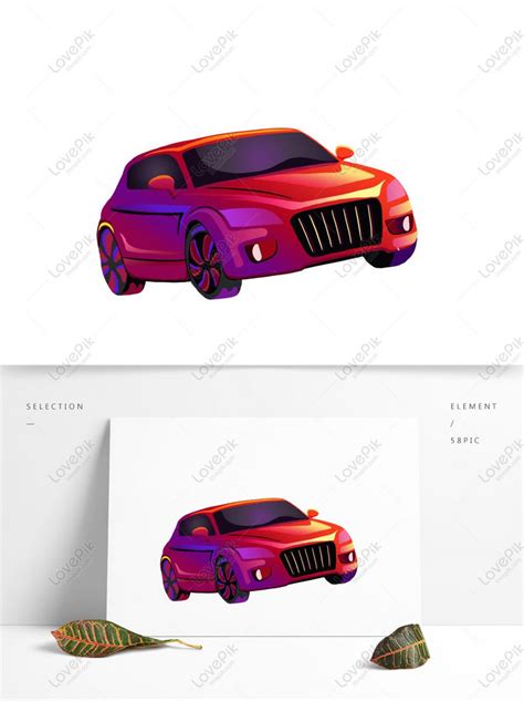 Hand Drawn Colorful Car Design Elements PNG Free Download PSD images ...