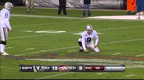 Sebastian Janikowski 63 Yard Field Goal And 70 Yarder Pre Game – YouTube