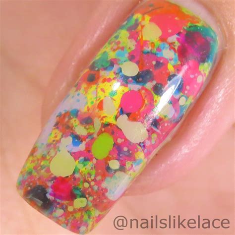 NailsLikeLace: Rainbow Splatter with Camouflaged Bats: A Weekly Dose of Rainbows Premiere Post