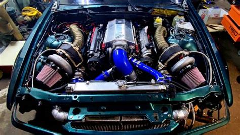 BMW E36 with a Twin-Turbo 1UZ V8 Update - engineswapdepot.com