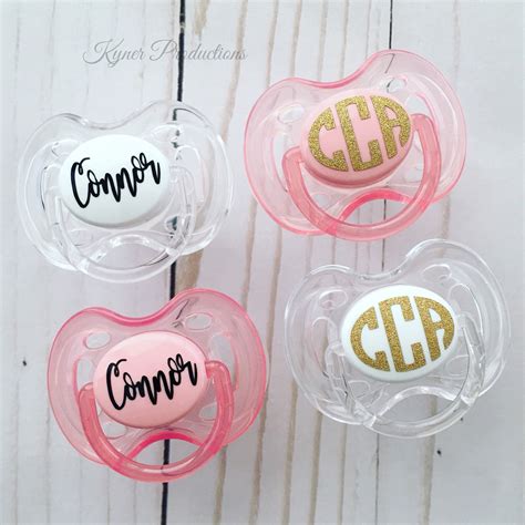 Personalized / Monogrammed Pacifiers // Custom Baby Pacifiers | Etsy