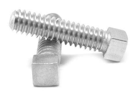 3/8"-16 x 2 1/2" (FT) Coarse Thread Square Head Set Screw Cup Point ...