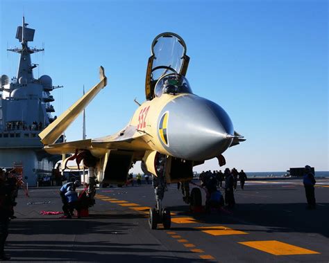 Shenyang J-15 with Wings Folded Fighter Aircraft, Fighter Planes, Fighter Jets, Russian Plane ...