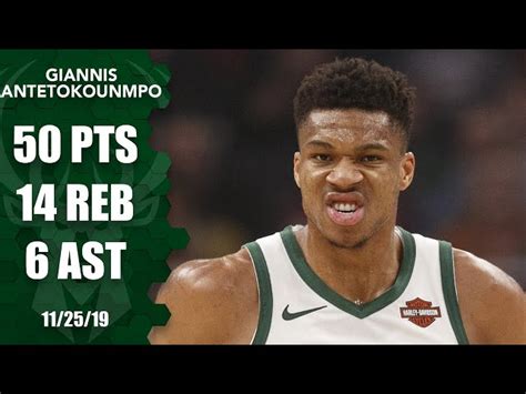 Giannis Antetokounmpo posts monster 50-point, 14-rebound game for Bucks | 2019-20 NBA Highlights ...