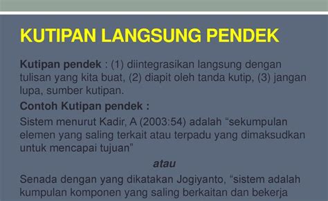 Contoh Kutipan Langsung Pendek Beserta Daftar Rujukan - Guru IPS