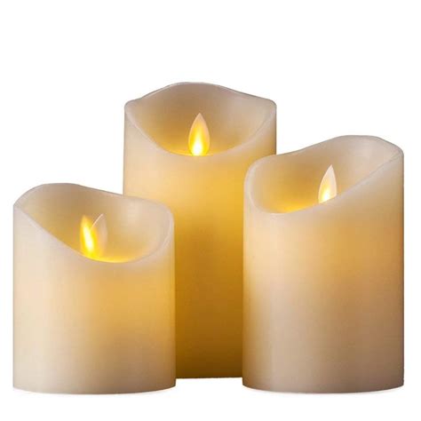 Electronic Wax Candle Battery Operated LED Candle Light Decor Event and ...