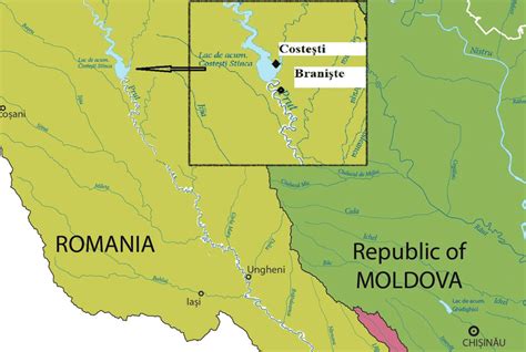 Location of the riparian habitats (colour: light green-upper catchment ...