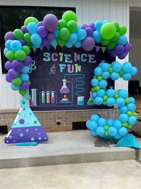 Science Theme Party | Science birthday party ideas, Science birthday ...