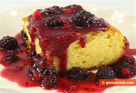 Cottage Cheese Pudding with Berry Dressing | Genius cook