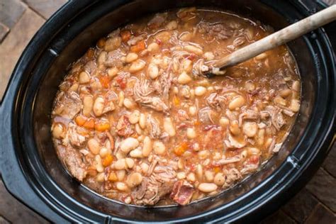 Slow Cooker Pork Cassoulet - The Magical Slow Cooker