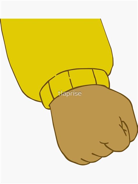 "Arthur Fist Angry Meme" Sticker by tlaprise | Redbubble