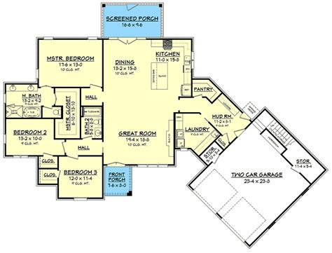 42 Sq Ft Open Concept 3 Bedroom House Floor Plan Design 3D Wonderful – New Home Floor Plans