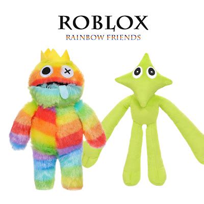 ROBLOX RAINBOW FRIENDS Blue Plush Toy Villain Soft Stuffed Doll Kids ...