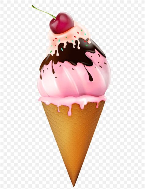 Ice Cream Cones Sundae Clip Art Openclipart, PNG, 480x1067px, Ice Cream ...