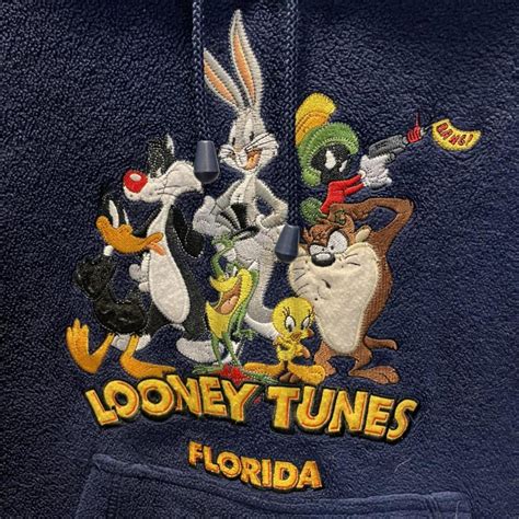 Looney Tunes hoodie in size mens Medium. Made of... - Depop