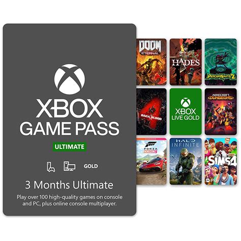 Xbox Game Pass Ultimate: 3 Months Membership (Gift Card Code Only ...